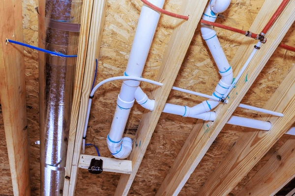 Trabajo de plomería e instalación de tuberías